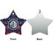 Anchors & Argyle Ceramic Flat Ornament - Star Front & Back (APPROVAL)