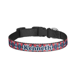 Anchors & Argyle Dog Collar - Large (Personalized)