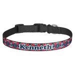 Anchors & Argyle Dog Collar - Medium (Personalized)