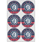 Anchors & Argyle Drink Topper - XLarge - Set of 6