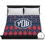 Anchors & Argyle Duvet Cover - King (Personalized)