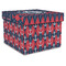 Anchors & Argyle Gift Boxes with Lid - Canvas Wrapped - XX-Large - Front/Main