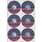 Anchors & Argyle Icing Circle - Large - Set of 6