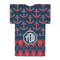 Anchors & Argyle Jersey Bottle Cooler - BACK (flat)