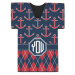 Anchors & Argyle Jersey Bottle Cooler (Personalized)