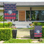 Anchors & Argyle Large Garden Flag - Single Sided (Personalized)