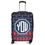 Anchors & Argyle Suitcase - 24" Medium - Checked (Personalized)