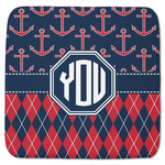 Anchors & Argyle Memory Foam Bath Mat - 48"x48" (Personalized)