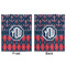 Anchors & Argyle Minky Blanket - 50"x60" - Double Sided - Front & Back