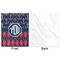 Anchors & Argyle Minky Blanket - 50"x60" - Single Sided - Front & Back