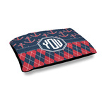 Anchors & Argyle Outdoor Dog Bed - Medium (Personalized)