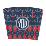 Anchors & Argyle Party Cup Sleeve - without bottom (Personalized)