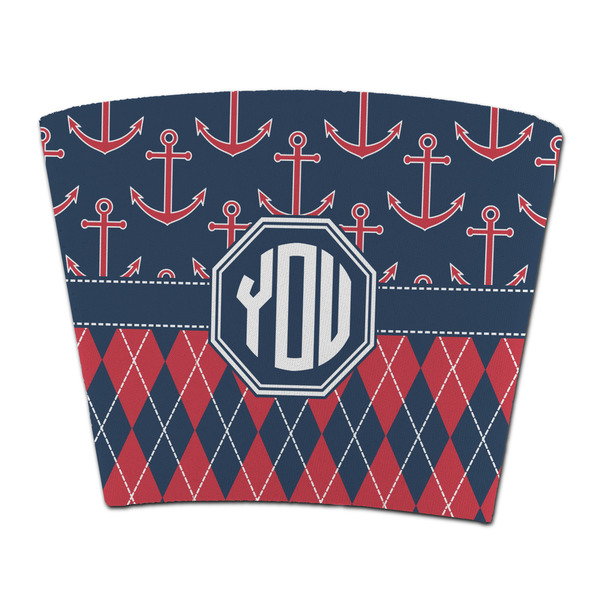 Custom Anchors & Argyle Party Cup Sleeve - without bottom (Personalized)