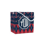 Anchors & Argyle Party Favor Gift Bags - Gloss (Personalized)