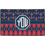 Anchors & Argyle Door Mat - 60"x36" (Personalized)