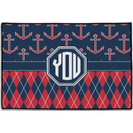 Anchors & Argyle Door Mat - 36"x24" (Personalized)