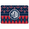 Anchors & Argyle Rectangular Fridge Magnet - FRONT