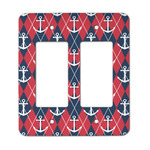 Anchors & Argyle Rocker Style Light Switch Cover - Two Switch