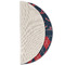 Anchors & Argyle Round Linen Placemats - HALF FOLDED (single sided)