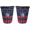 Anchors & Argyle Trash Can Black - Front and Back - Apvl