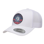 Anchors & Argyle Trucker Hat - White (Personalized)