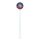 Anchors & Argyle White Plastic 5.5" Stir Stick - Round - Single Stick