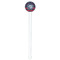 Anchors & Argyle White Plastic 7" Stir Stick - Round - Single Stick