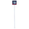 Anchors & Argyle White Plastic Stir Stick - Double Sided - Square - Single Stick