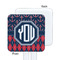 Anchors & Argyle White Plastic Stir Stick - Single Sided - Square - Approval