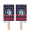 Anchors & Argyle Wooden 6.25" Stir Stick - Rectangular - Double Sided - Front & Back