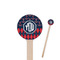 Anchors & Argyle Wooden 6" Stir Stick - Round - Closeup