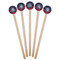 Anchors & Argyle Wooden 6" Stir Stick - Round - Fan View