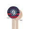 Anchors & Argyle Wooden 6" Stir Stick - Round - Single Sided - Front & Back