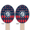 Anchors & Argyle Wooden Food Pick - Oval - Double Sided - Front & Back