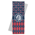 Anchors & Argyle Yoga Mat Towel (Personalized)