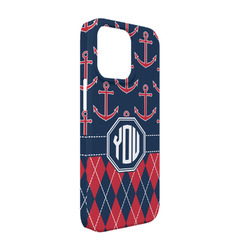 Anchors & Argyle iPhone Case - Plastic - iPhone 13 (Personalized)