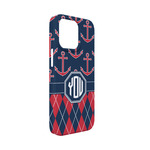 Anchors & Argyle iPhone Case - Plastic - iPhone 13 Mini (Personalized)