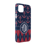 Anchors & Argyle iPhone Case - Plastic - iPhone 14 Pro (Personalized)