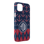 Anchors & Argyle iPhone Case - Plastic - iPhone 14 Pro Max (Personalized)