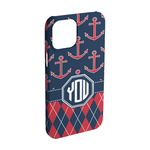 Anchors & Argyle iPhone Case - Plastic - iPhone 15 (Personalized)