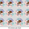 Coconut and Leaves 1" Multipurpose Round Labels - Sheet