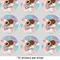 Coconut and Leaves 2" Multipurpose Round Labels - Sheet