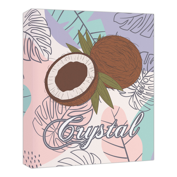 Custom Coconut and Leaves Canvas Print - 20x24 (Personalized)