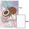 Coconut and Leaves 20x30 - Matte Poster - Front & Back