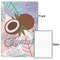 Coconut and Leaves 24x36 - Matte Poster - Front & Back