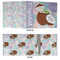 Coconut and Leaves 3 Ring Binders - Full Wrap - 3" - APPROVAL