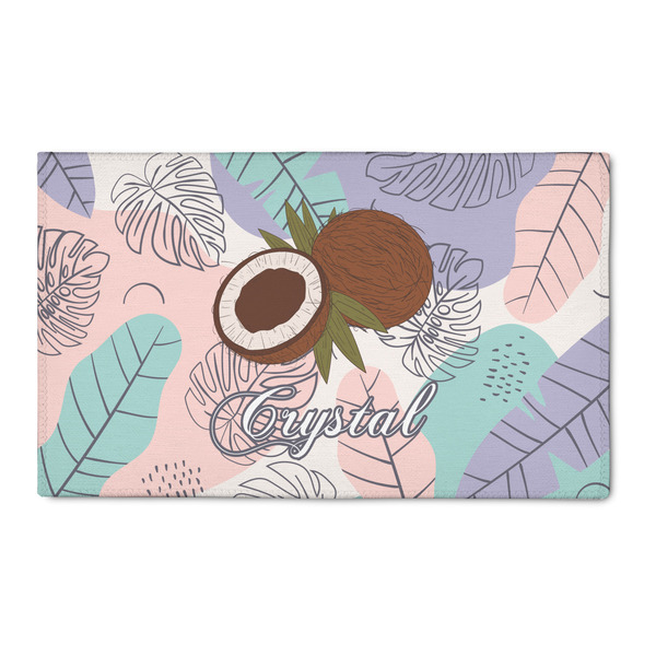 Custom Coconut and Leaves 3' x 5' Patio Rug (Personalized)