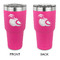 Coconut and Leaves 30 oz Stainless Steel Ringneck Tumblers - Pink - Double Sided - APPROVAL