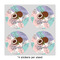 Coconut and Leaves 4" Multipurpose Round Labels - Sheet