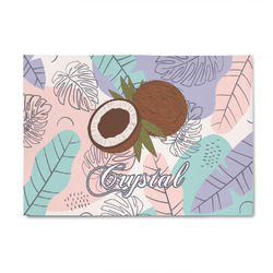 Coconut and Leaves 4' x 6' Patio Rug (Personalized)